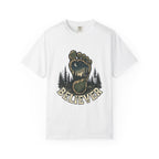 Believer Bigfoot Footprint T-Shirt — Sasquatch Forest Adventure Tee