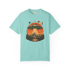 UFO Mountain Sunset Graphic T-Shirt