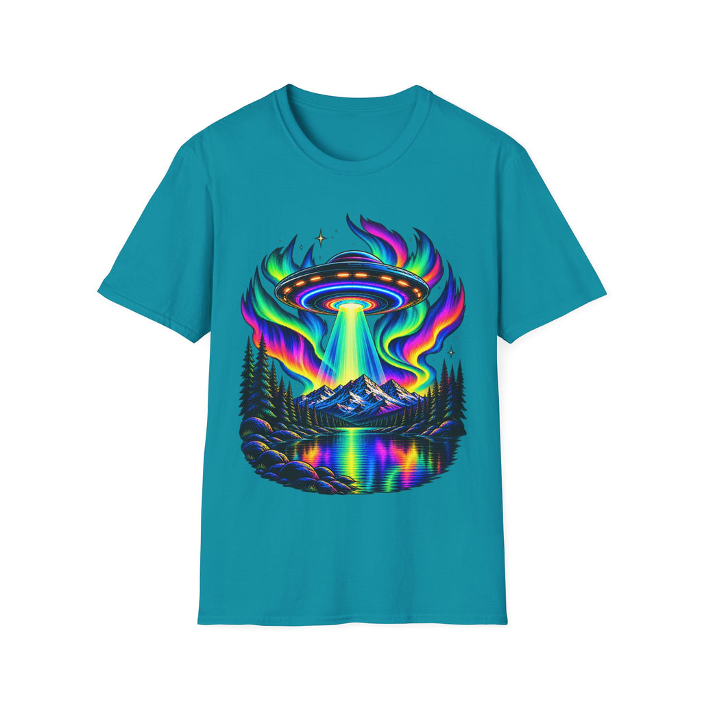 Neon UFO Abduction T-Shirt