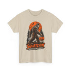 Squatchin' Through Halloween T-Shirt | Bigfoot Pumpkin Tee