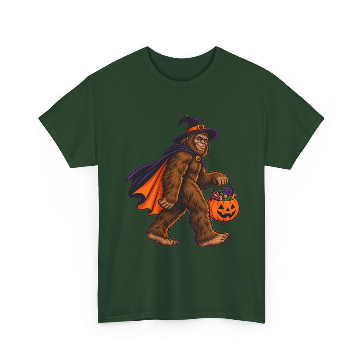Bigfoot Witch Halloween T-Shirt