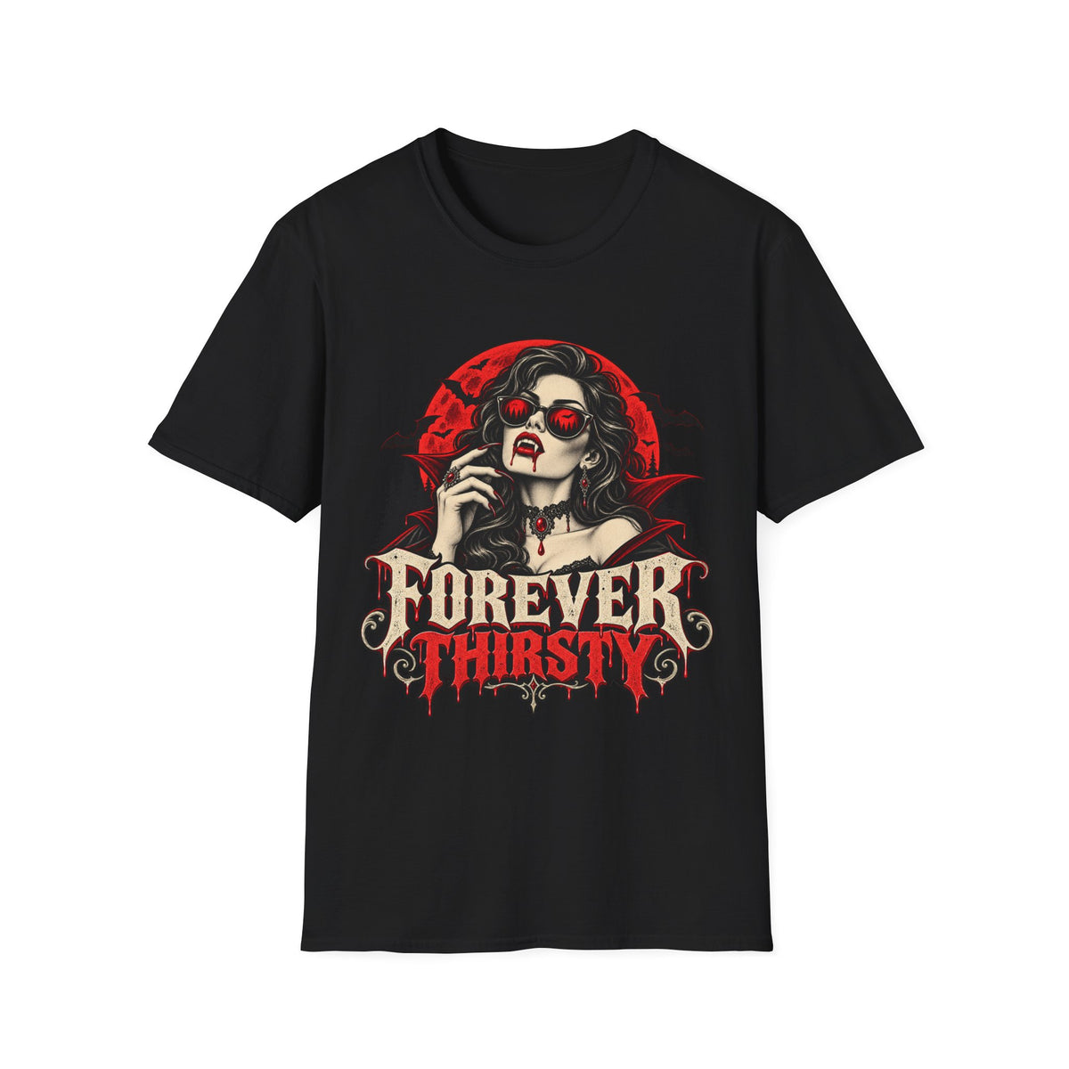 Forever Thirsty Vampire Gothic T-Shirt