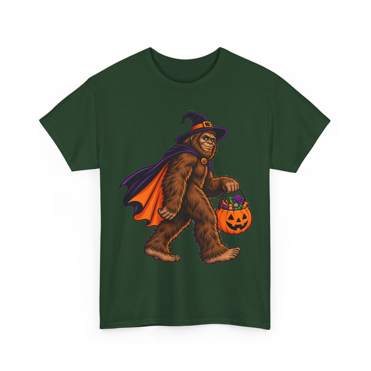 Bigfoot Witch Halloween T-Shirt