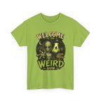 Welcome to the Weird Side T-Shirt | Alien Skull Illustration