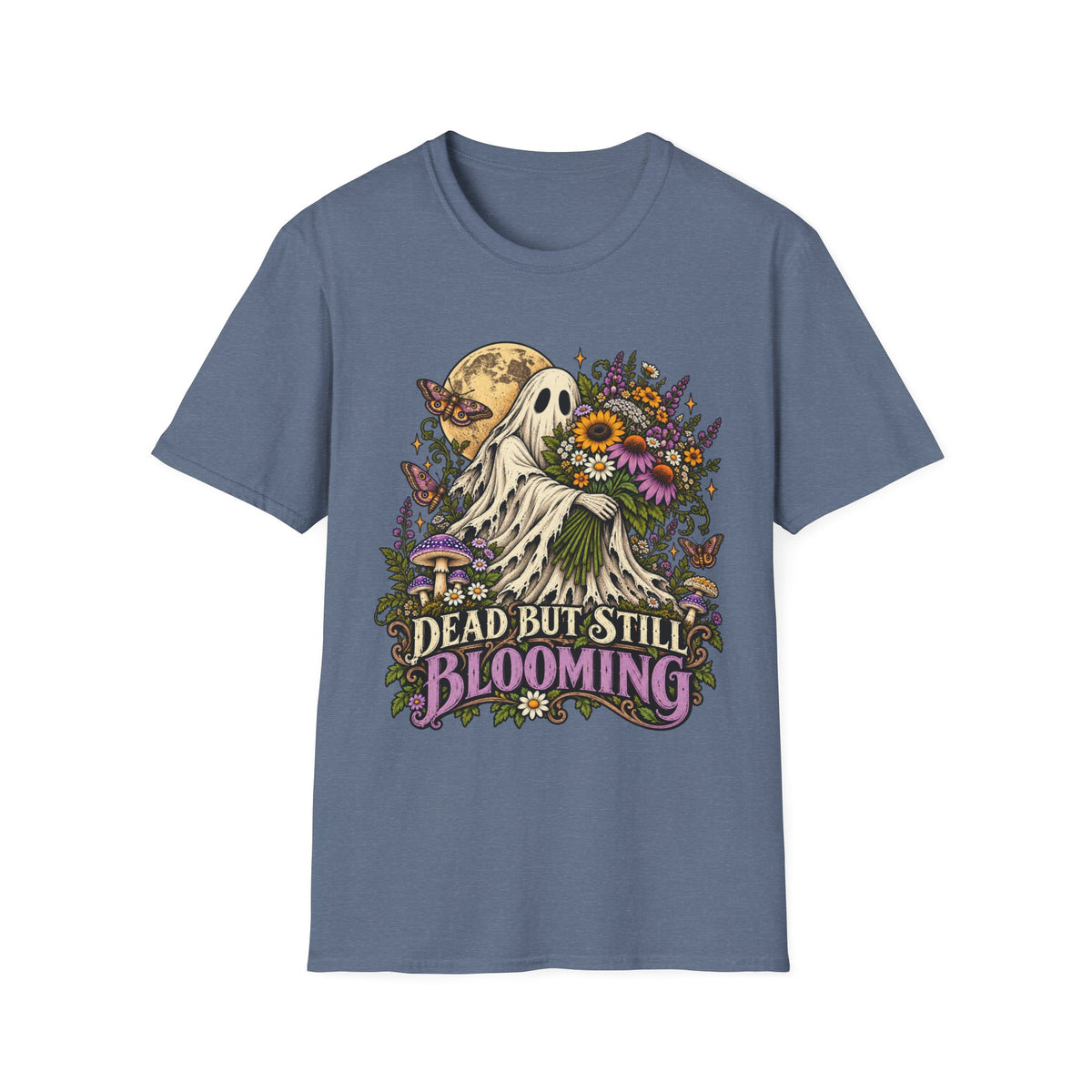 Dead but Still Blooming Floral Ghost T-Shirt