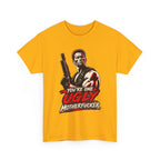 Vintage Action Hero with Shotgun Youre One Ugly Motherfucker Tee Graphic TShirt