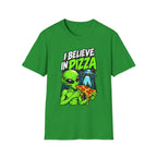 I Believe in Pizza Alien T-Shirt