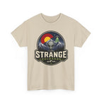 Strange Colorado alien mountains T-Shirt | UFO retro badge tee