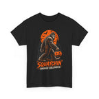 Squatchin' Through Halloween T-Shirt | Bigfoot Pumpkin Tee