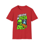 I Believe in Pizza Alien T-Shirt