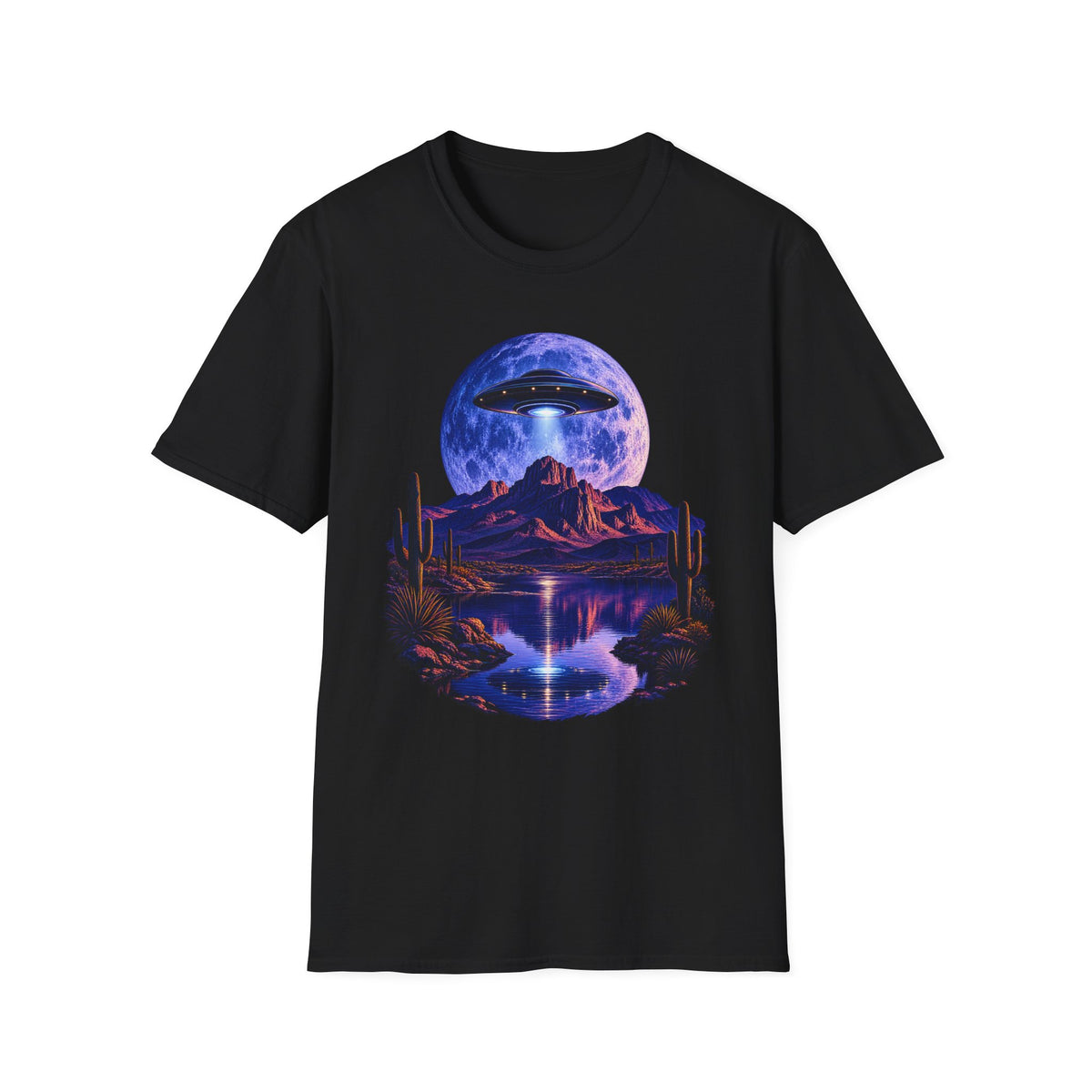 UFO Desert Night T-Shirt