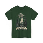 UFO Sighting Graphic Tee | Alien Abduction Forest Night