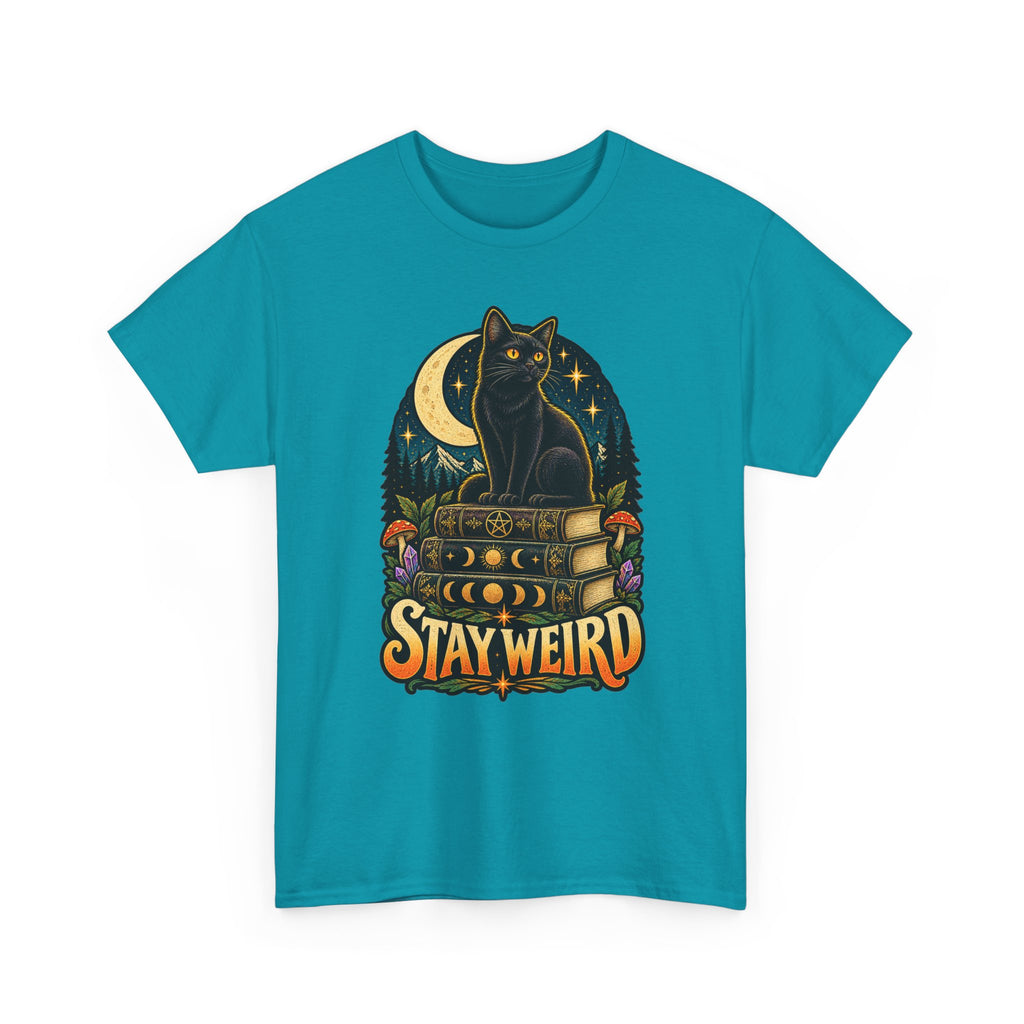 Stay Weird Black Cat T-Shirt