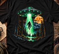 Bigfoot Abduction UFO T-Shirt