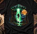 Bigfoot Abduction UFO T-Shirt