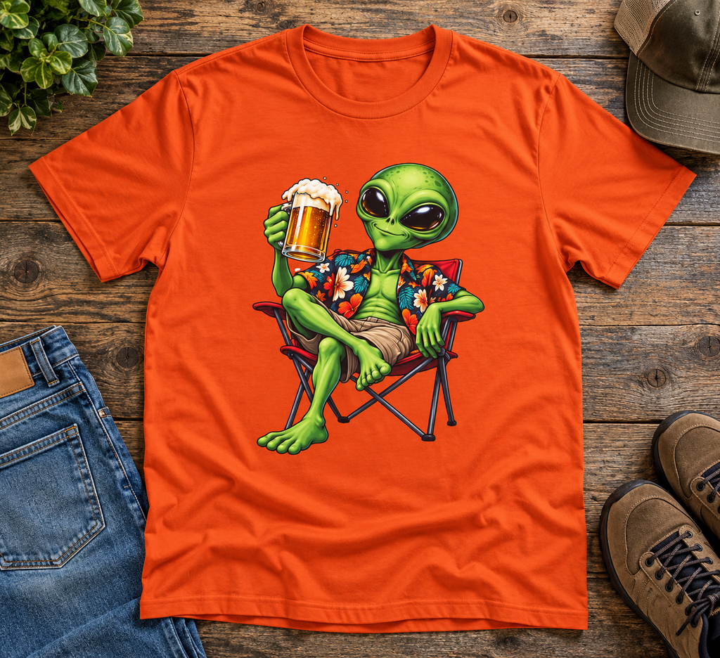 Alien Beer Lover T-Shirt