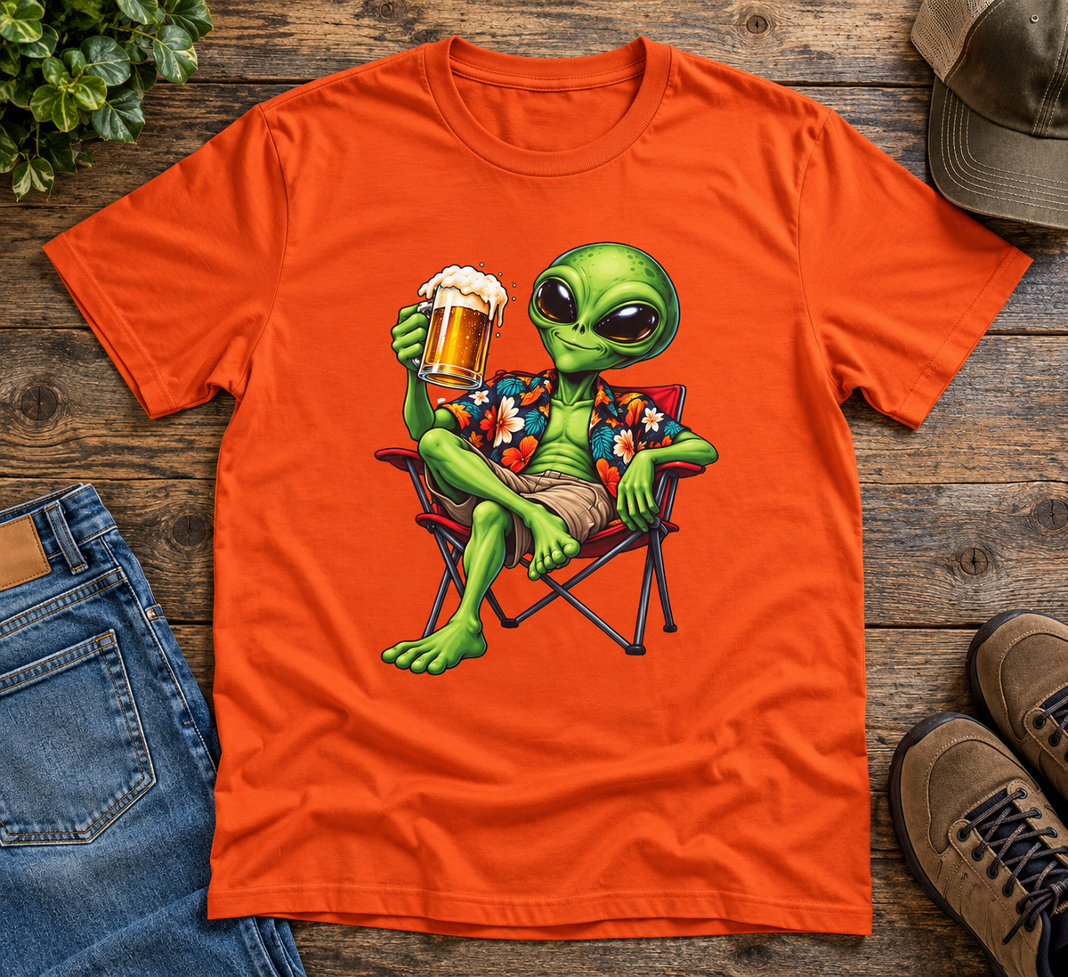 Alien Beer Lover T-Shirt