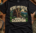 Hide and Seek World Champion Bigfoot Graphic T-Shirt