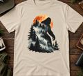 Mountain Bear Sunset Nature Graphic T-Shirt
