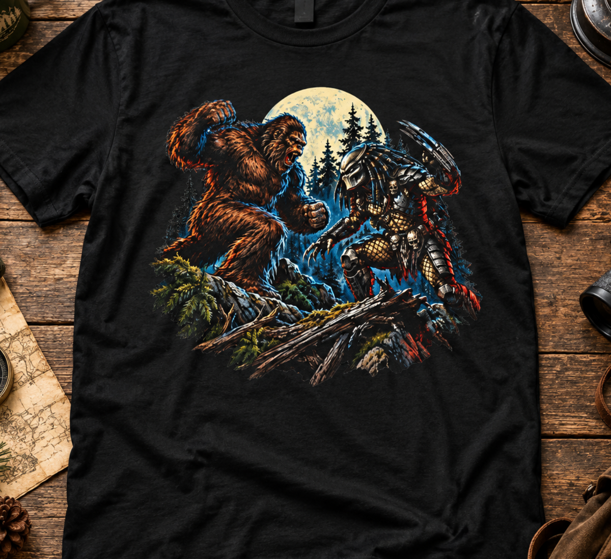 Epic Bigfoot vs Predator T-Shirt