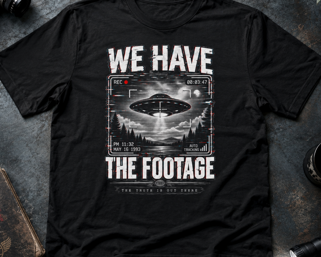 We Have The Footage UFO Tee | Vintage UFO Abduction Footage Shirt