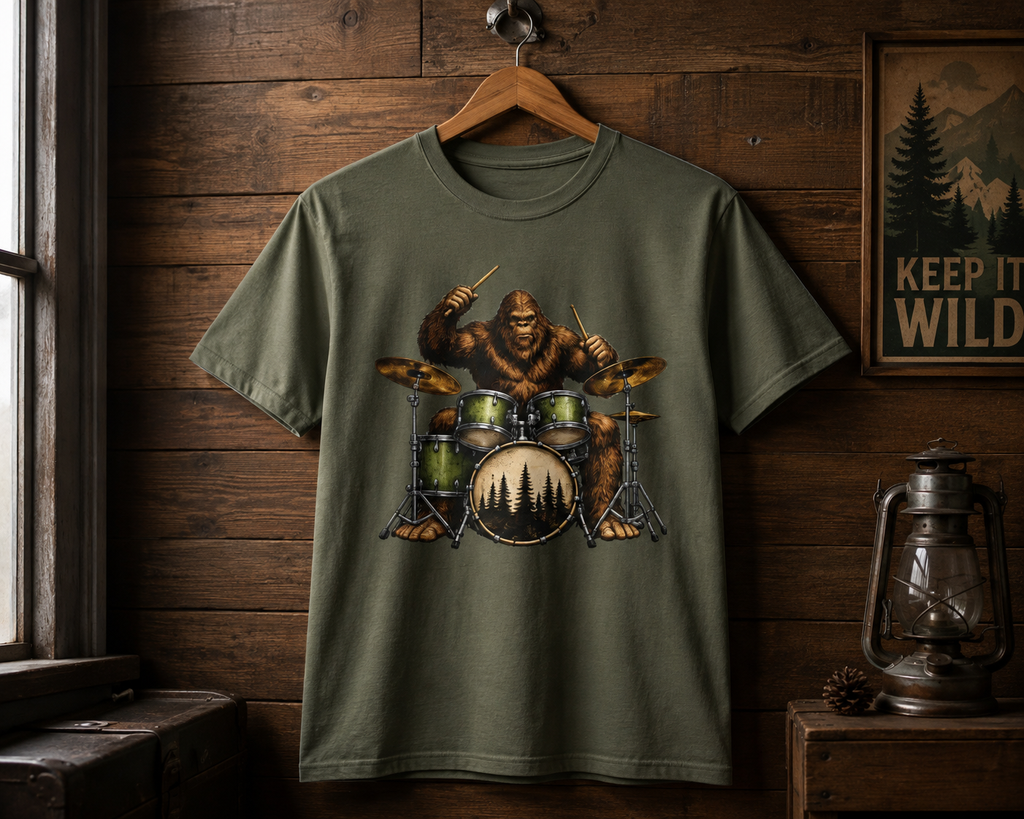 Sasquatch Drummer T-Shirt