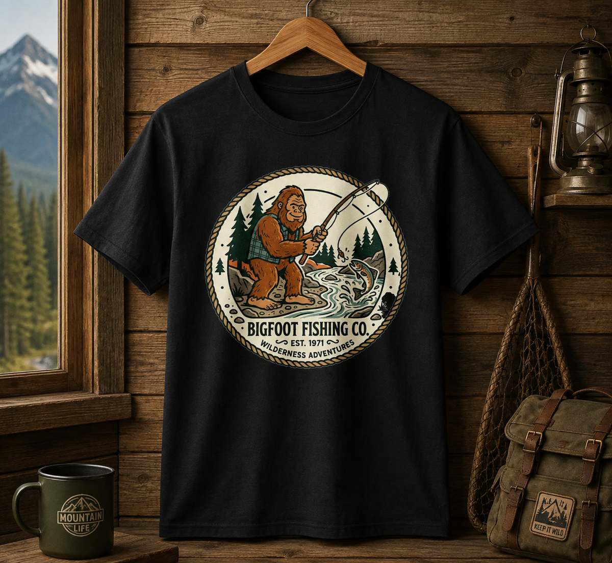 Bigfoot Fishing Co Logo Tee