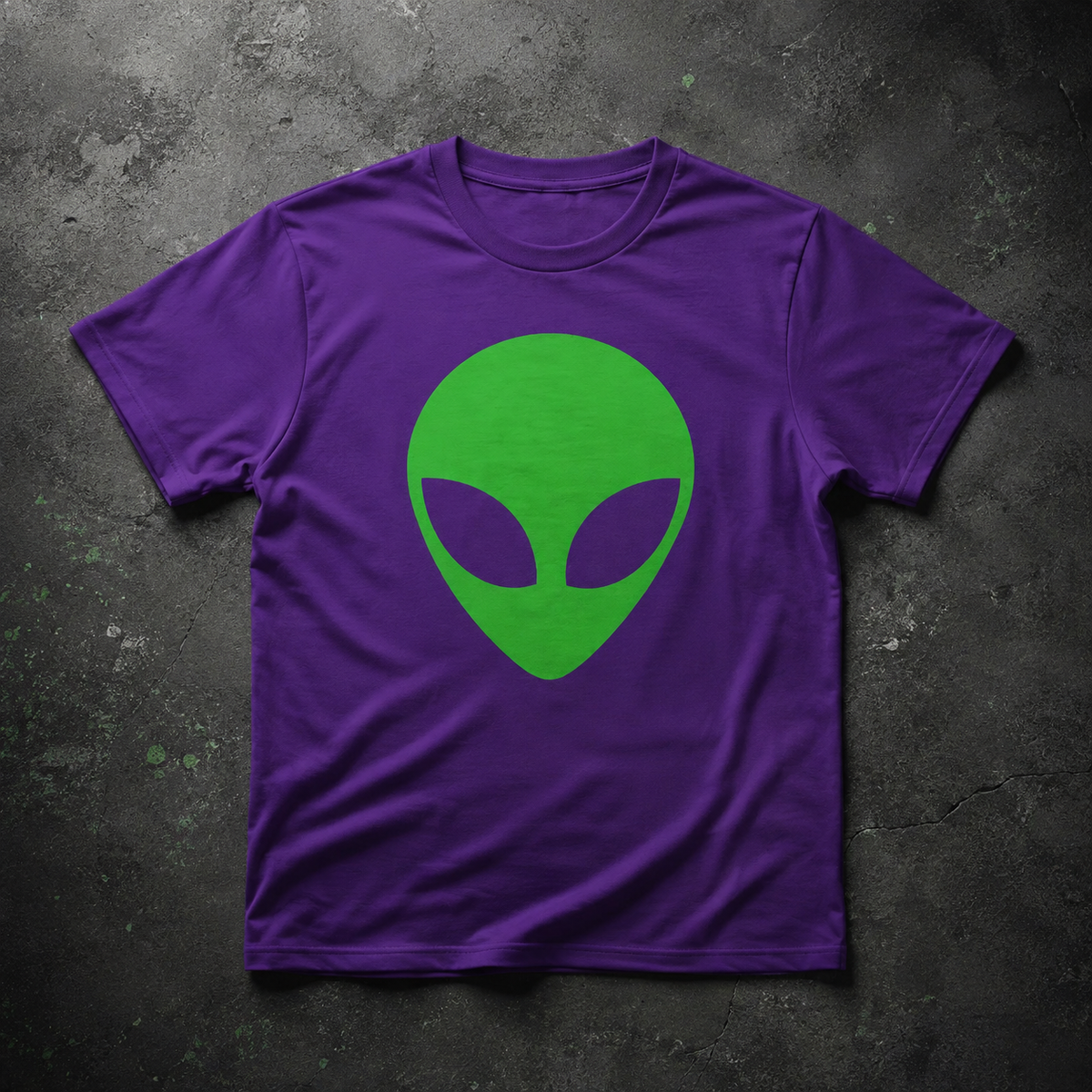 Green Alien Head Tee