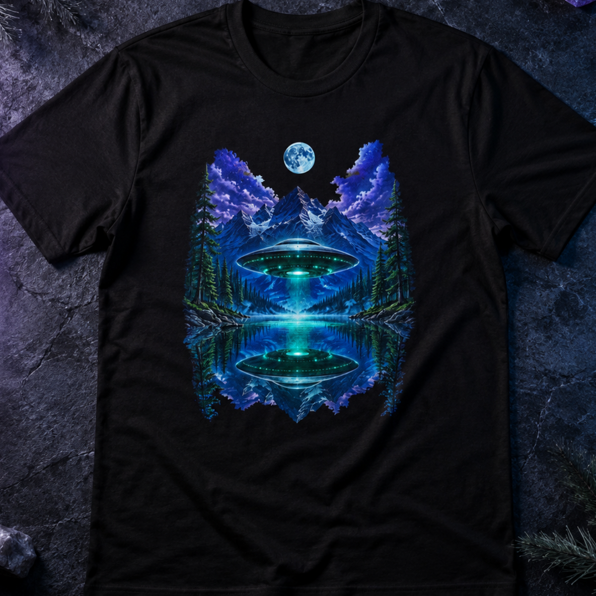 UFO Mountain Lake T-Shirt