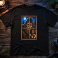 Skull at Window T-Shirt | Spooky Night Halloween Tee
