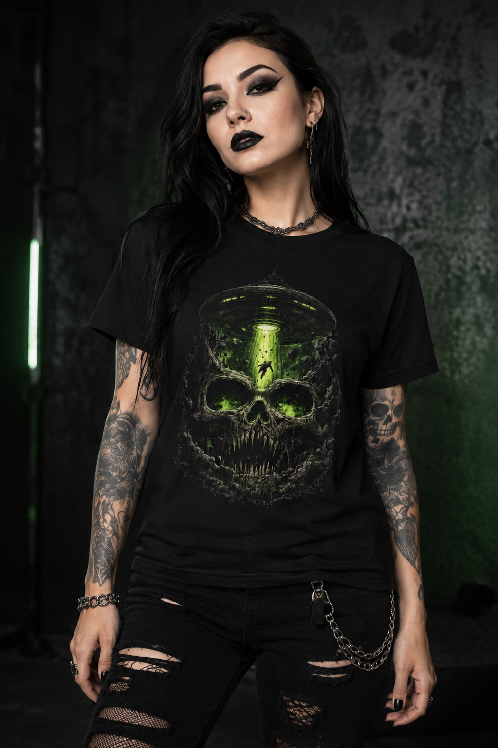 space skull tee