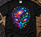 Cosmic Alien T-Shirt – Colorful Galactic Extraterrestrial Design
