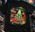 Retro Alien UFO Motel Graphic T-Shirt