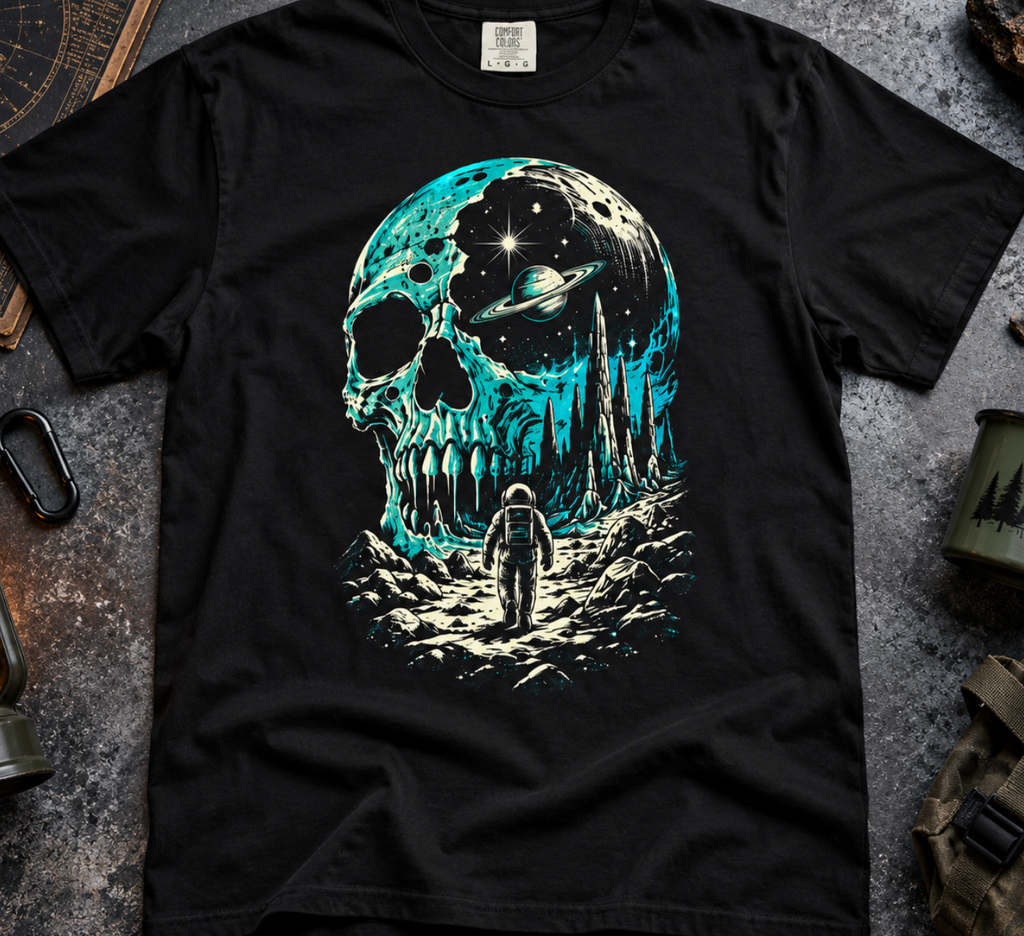 Cosmic Skull Gothic T-Shirt