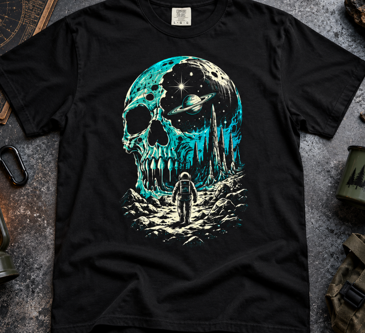 Cosmic Skull Gothic T-Shirt