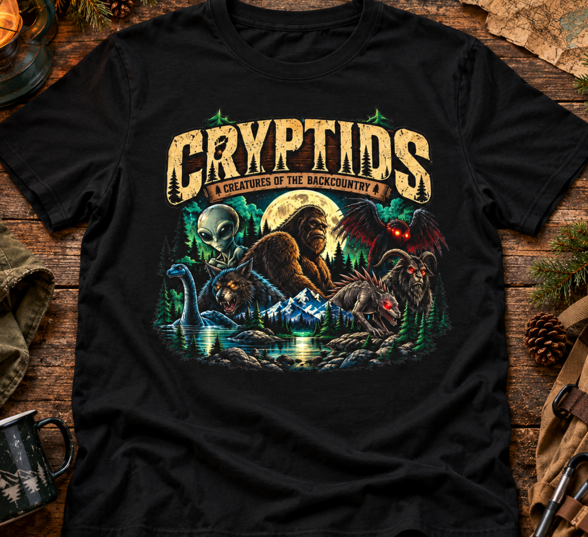 Cryptids Vintage Monster T-Shirt