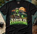 Earth Is Exhausting Alien Graphic T-Shirt