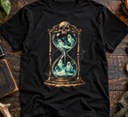 Gothic Hourglass Skull T-Shirt