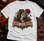 Love You to Death Gothic Rose Coffin T-Shirt