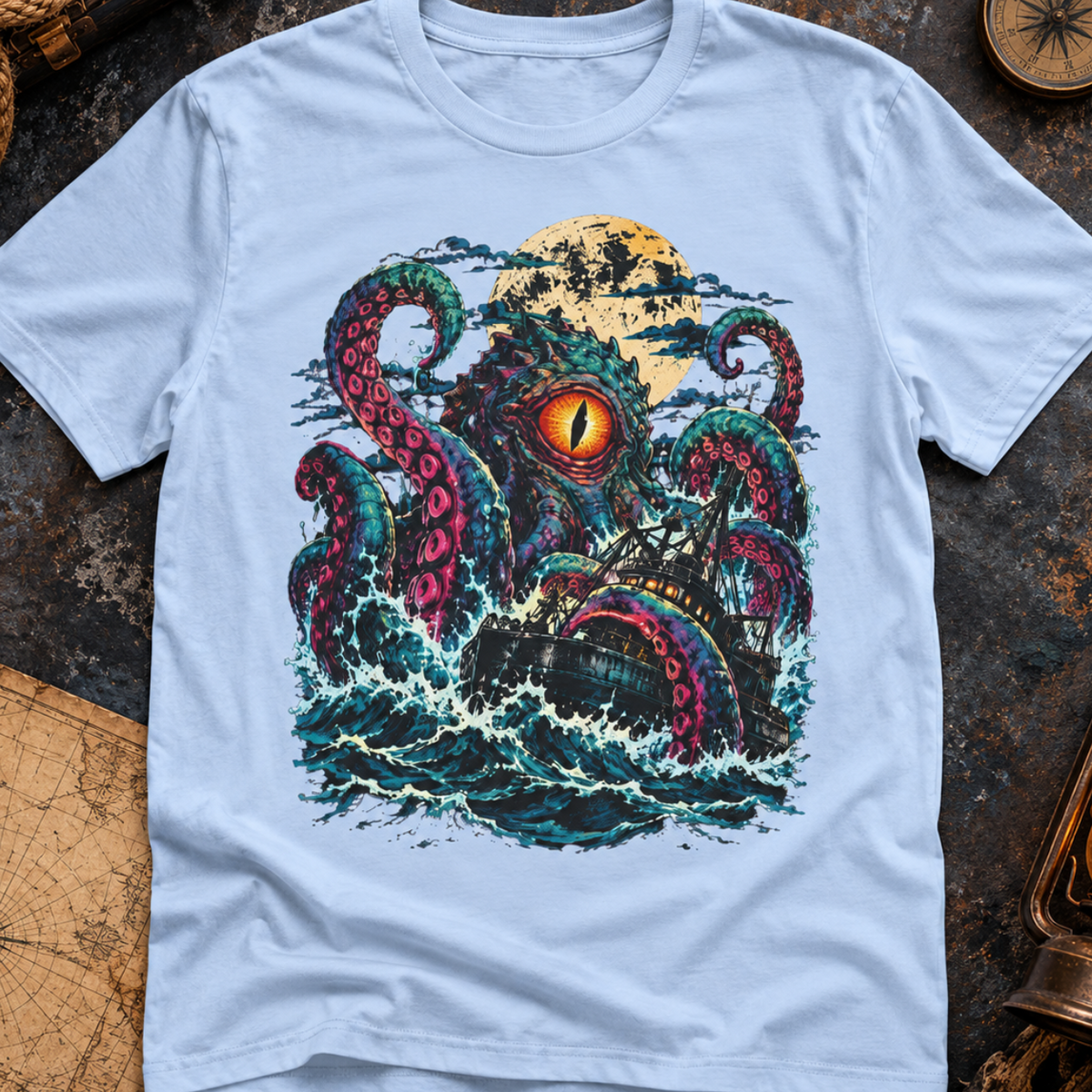 Octopus Sea Monster Graphic Tee
