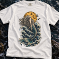 Mermaid Moon T-Shirt — Vintage Wave Mermaid Graphic Tee