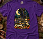 Stay Weird Black Cat T-Shirt