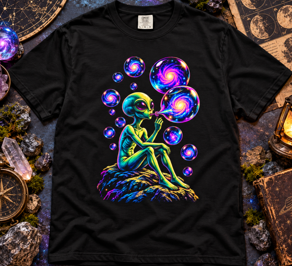 Cosmic Alien Psychedelic T-Shirt