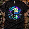 Cosmic Bigfoot Moonlit Forest T-Shirt