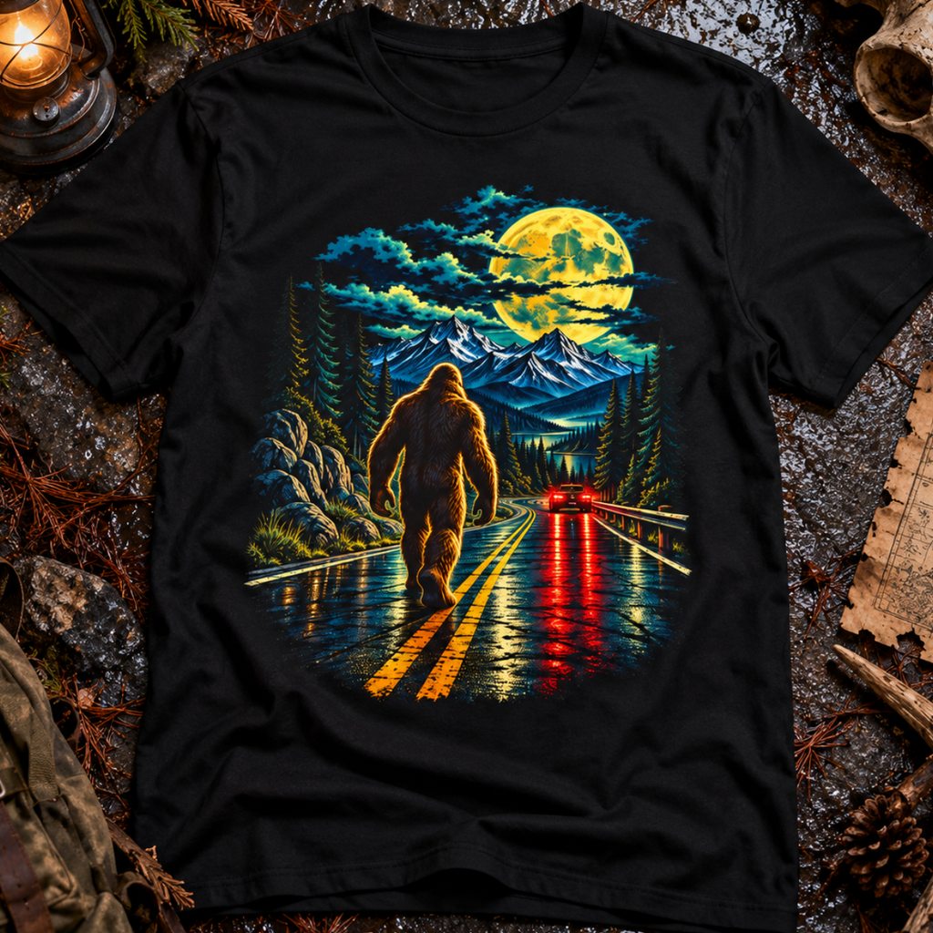 Bigfoot Night Road T-Shirt