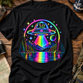 Trippy UFO Rainbow Alien T-Shirt