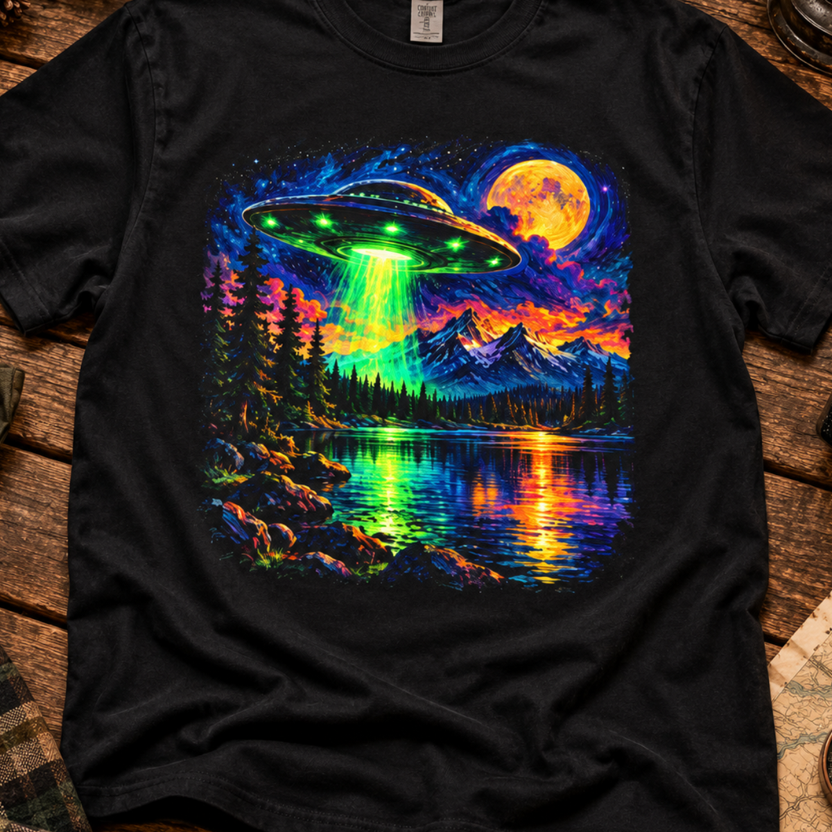 Mystical  Neon UFO T-Shirt
