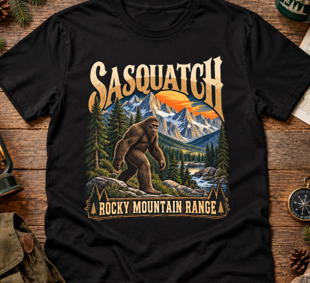 Sasquatch Rocky Mountain Range T-Shirt