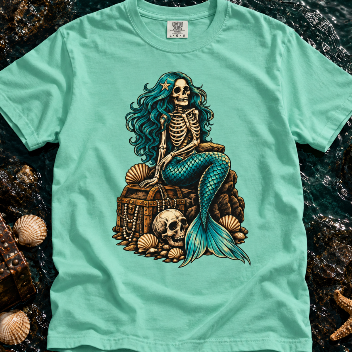 Skeleton Mermaid T-Shirt