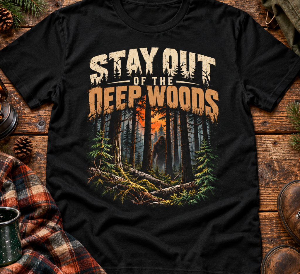 Stay Out of the Deep Woods Forest Camping T-Shirt